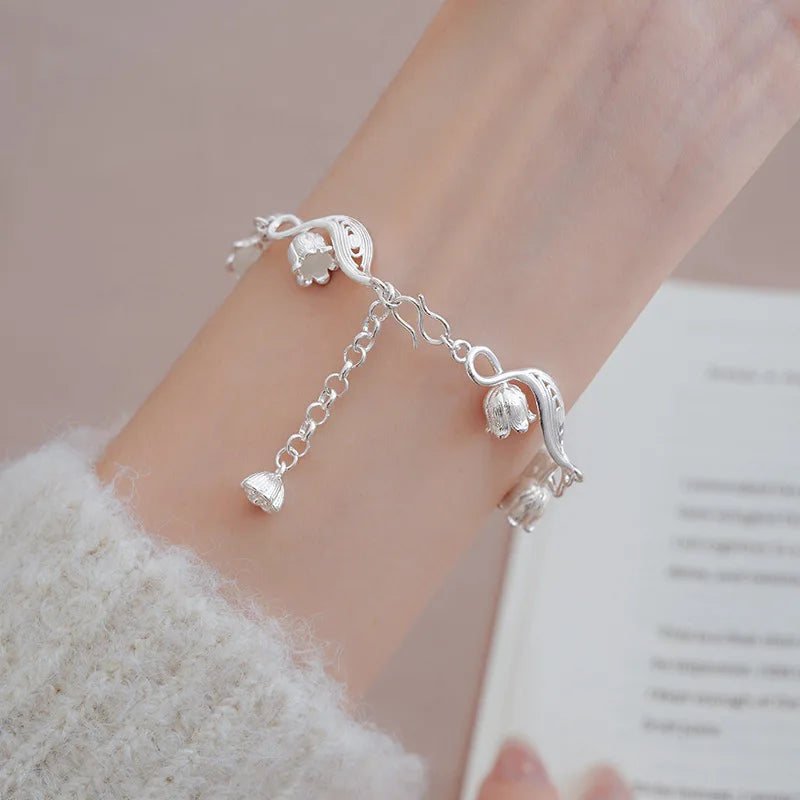 Lily of The Valley Bracelet Exquisite Wave Bangle Fresh Dreamy Elegant Party Jewelry Women Super Divine Aura Hand Accessories