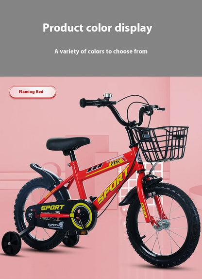 New children's bicycle models for boys and girls, suitable for ages 2-10 and 12-16 inch baby strollers.