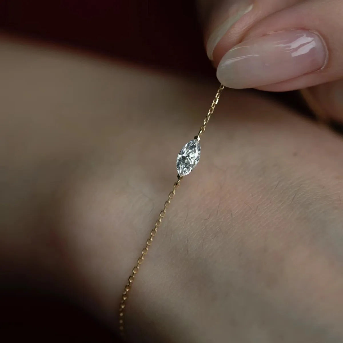 925 Sterling Silver Plating 14K Gold Exquisite Geometric Zircon Bracelet for Women Fashion Temperament Jewelry