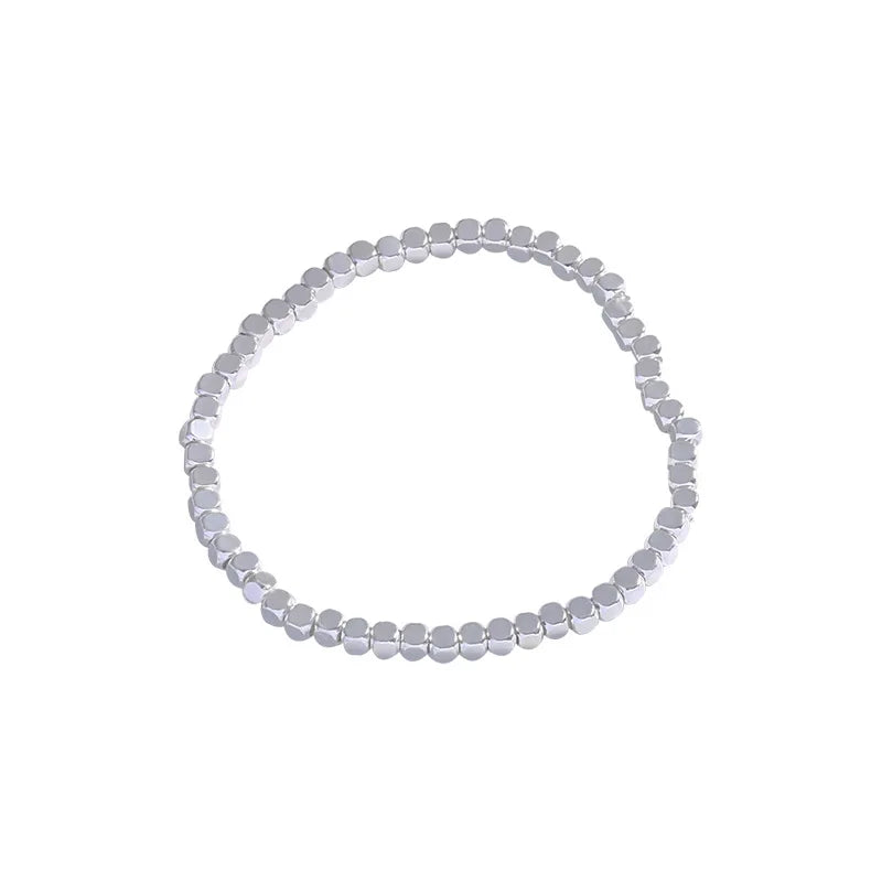 2025 New Broken Silver - Like Bracelet for Women, Light Luxury Retro & Minimalist Versatile for Besties & Daily Party