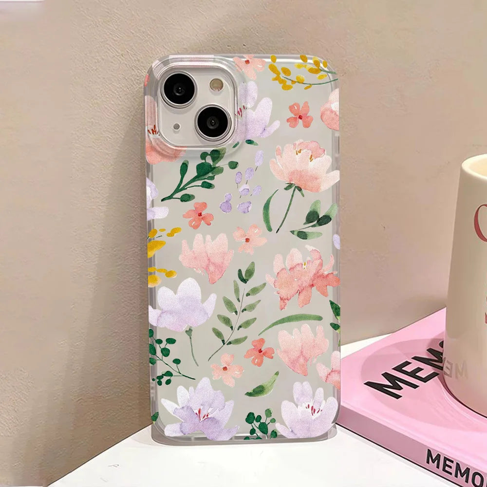 Transparent Matte Cases For iPhone 17 Case iPhone 16 Pro Max 17 Air 15 14 12 11 13 Pro Fundas Shockproof Cover Soft Phone Bumper