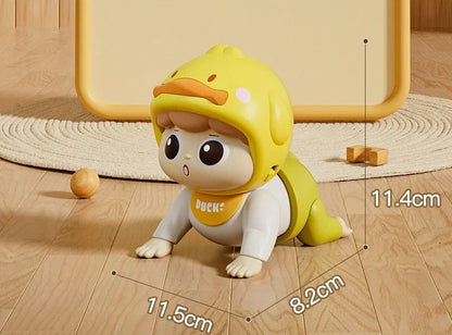 Baby Crawling Toys with Sound Electric Baby Doll Toy for Toddler Learn To Climb Educational Toddler Moving Toy 0-6-12Months Gift