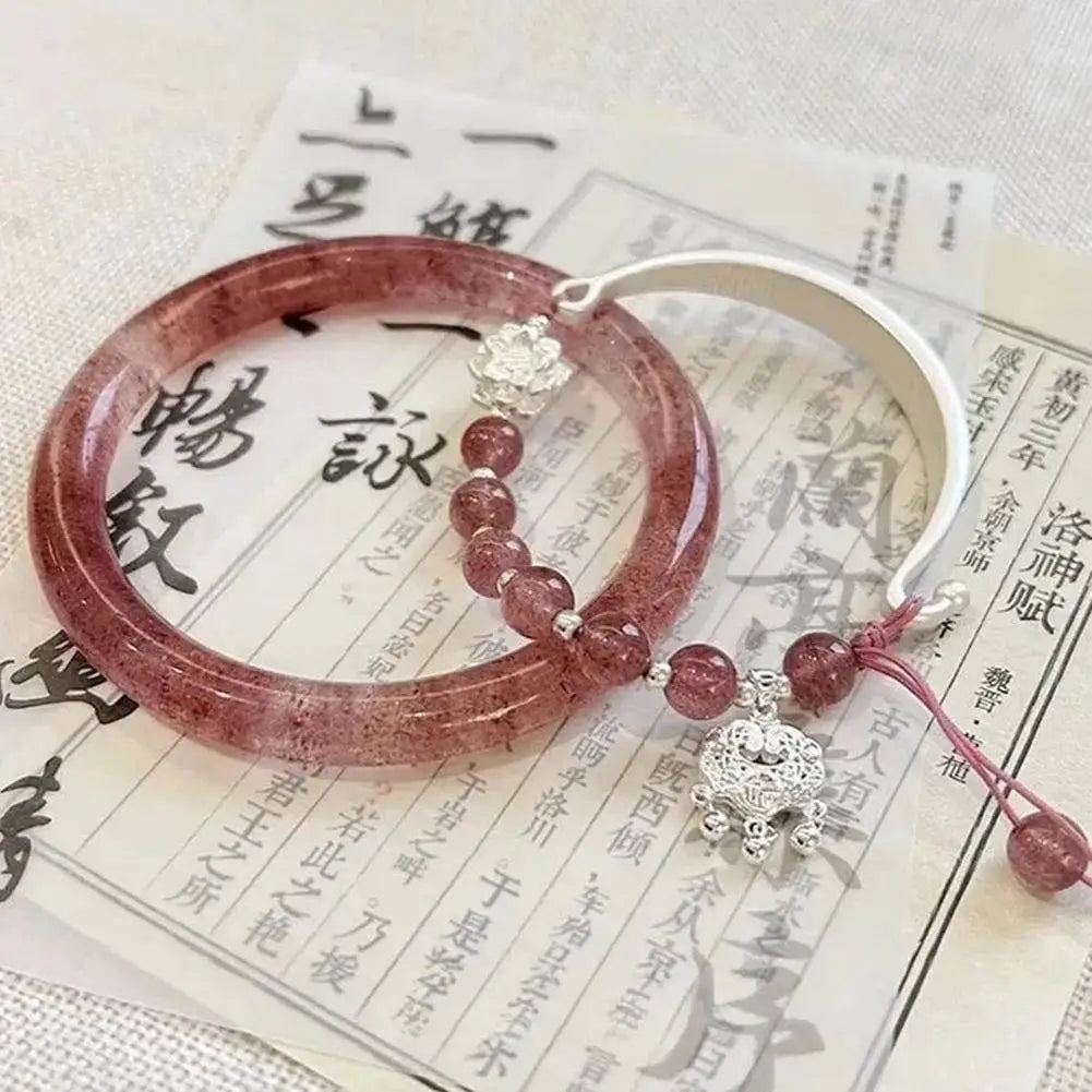 Chinese Ancient Hand Bracelet Butterfly Versatile Couple Bracelet Natural High-grade Exquisite Popular Fashion Jewelry Gifts