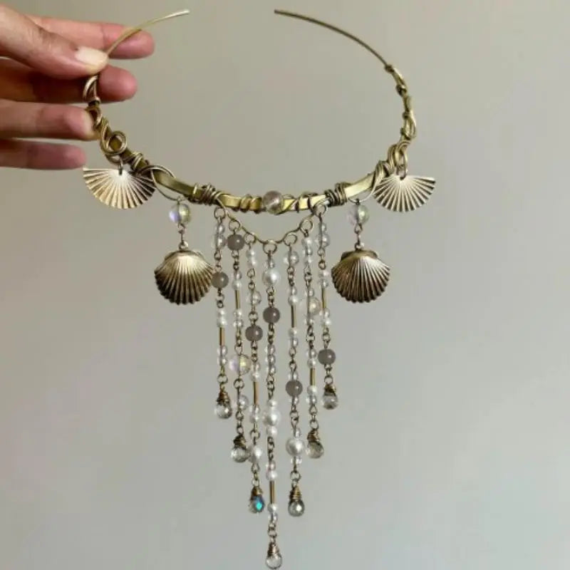 Glamorous Choker with Vintage Appeal; Red Crystal Moon Geometric Pendant Design; Women's Daily, Prom, Date Night Jewellery.