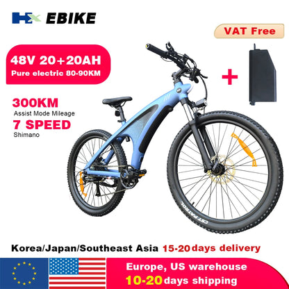 HX Q5 e bike Adults electric bike 48V 20AH 27.5 Inch  Electric bicycle City Electric bike E Bikes Mountain ebike
