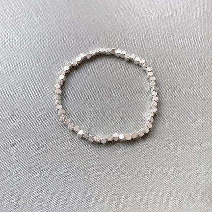 2025 New Broken Silver - Like Bracelet for Women, Light Luxury Retro & Minimalist Versatile for Besties & Daily Party