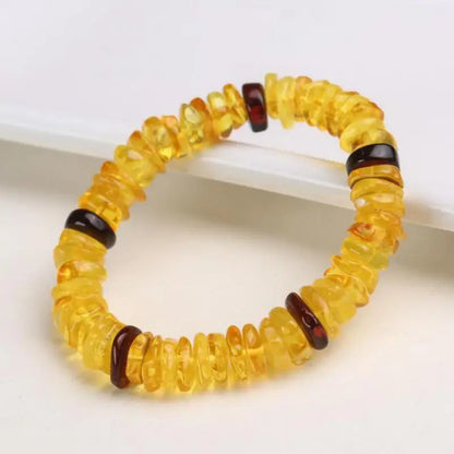 Natural Red Amber Bracelet Men Women Healing Gemstone Fine Jewelry Genuine Baltic Blood Amber Bracelets Barrel Beads Bangles