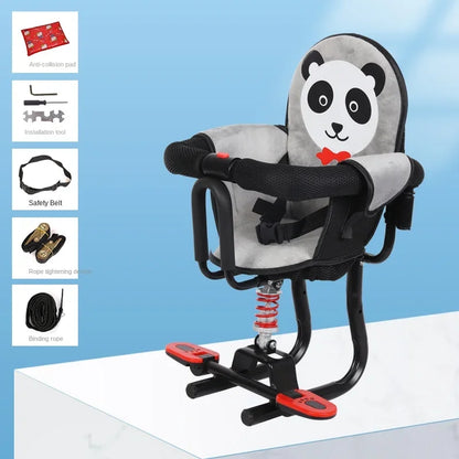 Electric vehicle front child seat electric scooter baby safety seat/electric motorcycle shock absorber stool motorcycle seat