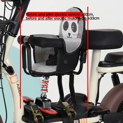 Electric vehicle front child seat electric scooter baby safety seat/electric motorcycle shock absorber stool motorcycle seat