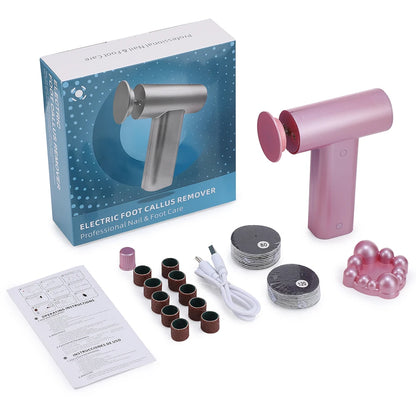 Electric Foot Callus Remover Foot Care File Heels Dead Skin Pedicure Tool Electronic Foot Grinder and Replacement Sandpaper