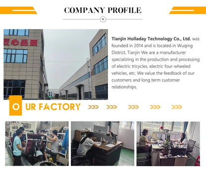 Factory New Premium Edition Tricycle Adult Electric  With Covered