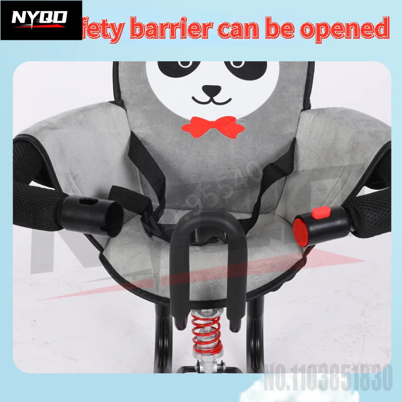 Electric vehicle front child seat electric scooter baby safety seat/electric motorcycle shock absorber stool motorcycle seat