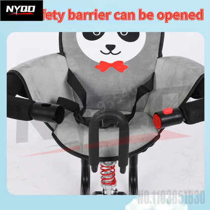 Electric vehicle front child seat electric scooter baby safety seat/electric motorcycle shock absorber stool motorcycle seat