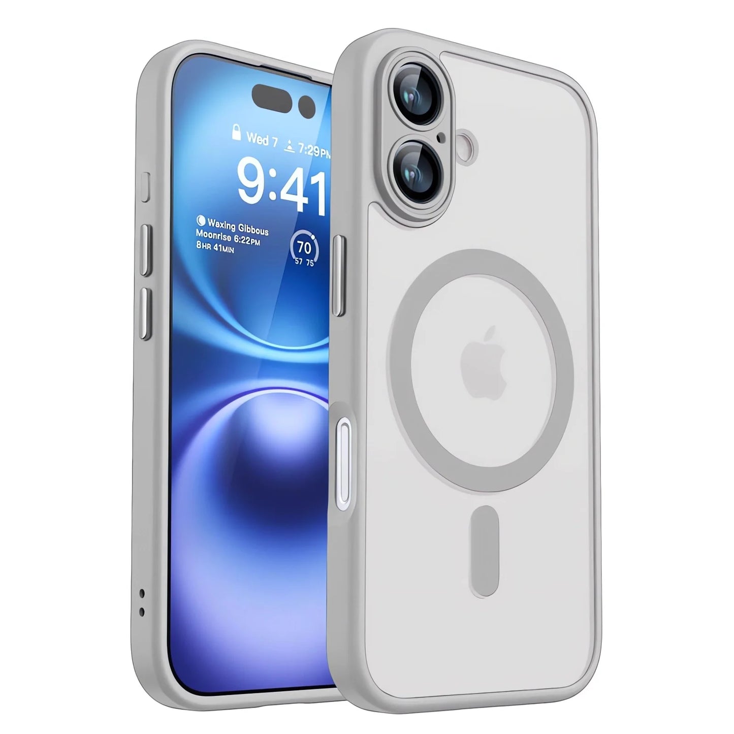 Magnetic Luxury Armor Shockproof Case For iPhone 17 Air 16 15 14 13 12 11Pro Max Magsafe Wireless Charge Matte Translucent Cover