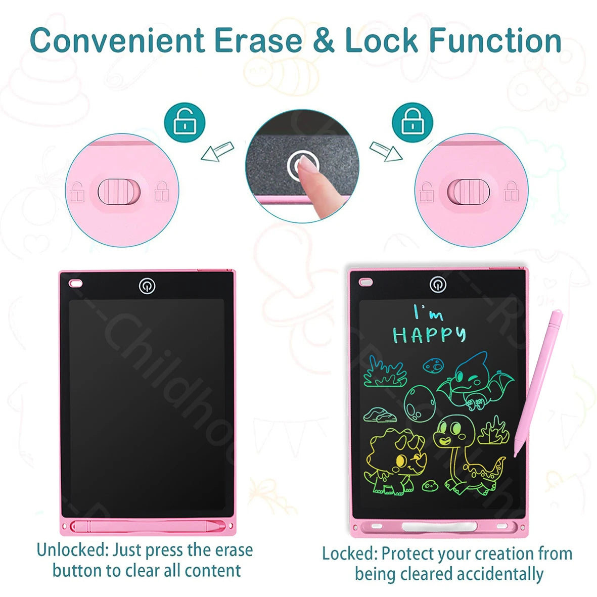 8.5 Inch LCD Writing Tablet Digital Drawing Tablet Handwriting Pads Portable Electronic Tablet Board For 3 4 5 6 7 8 Years kids