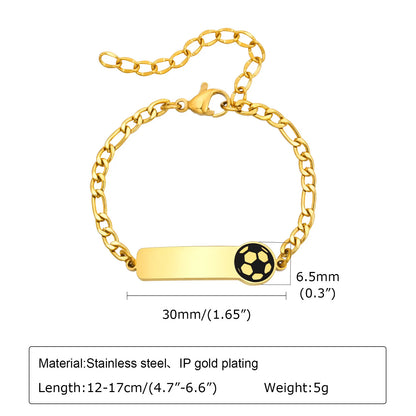 Vnox Personalized Baby Names Bracelets,Custom Baptism Gift, Anti Allergy Stainless Steel Chain Bracelets, Gifts to Newborns