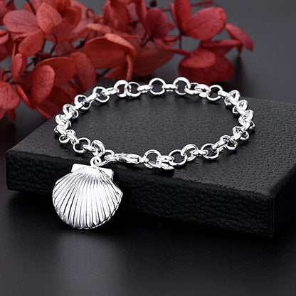 Fine Noble 925 Sterling Silver Solid Chain Bracelet For Women Men Charm Party Gift Wedding party Fashion Jewelry
