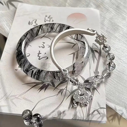 Chinese Ancient Hand Bracelet Butterfly Versatile Couple Bracelet Natural High-grade Exquisite Popular Fashion Jewelry Gifts