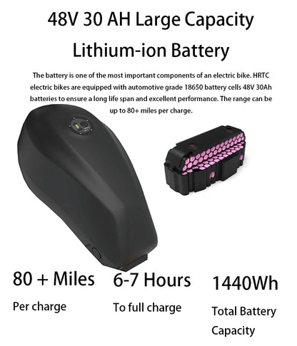 Electric Retro Motorcycle with Soft Tail, High Power Motor, Off-Road Motorbike, Off-road Bicycle, 20 Super Ebike, 48V, 1500W