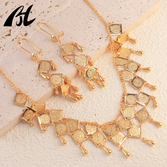 Luxury Waterproof Pearl Jewelry Set Women's Fine Coine Bracelets & Necklaces Set Wholesale