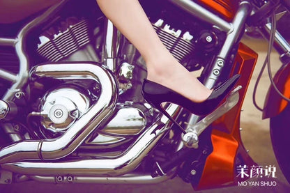 New shallow classic patent leather 12cm fashionable and versatile work high heels nude 10cm thin heel plus size 33-46