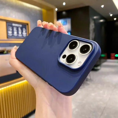 New Solid Color Phone Case for IPhone 16 15 14 13 12 11 Pro Max 16Pro Soft Silicone Shockproof Protective Accessories Cover