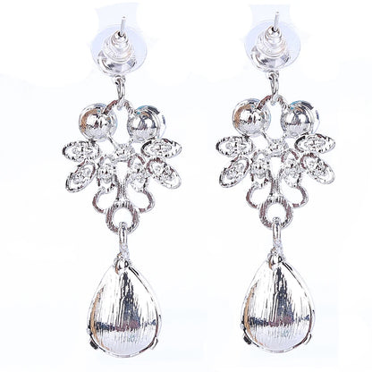 Women Wedding Jewelry Set Gold Color Zirconia Bridal Necklace Earring Pendant Set For Bride Bridesmaid Gift Wedding Accessories