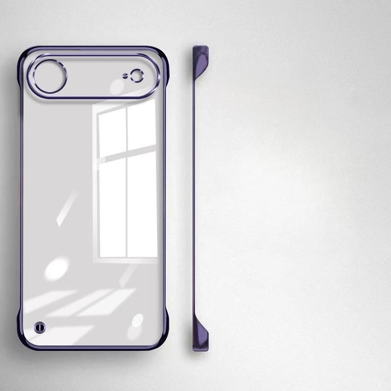 Ultra Thin Frameless Case for Iphone 17promax Air Slim Hard Shockproof Bumper Transparent Cover For iPhone17 17pro air