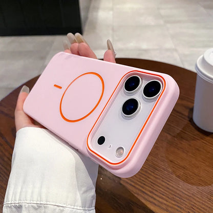 For Magsafe Magnetic Wireless Charging Luxury Solid Color Matte TPU Bumper Phone Case For iPhone 17 Pro Max/17/17 Pro Air Cover