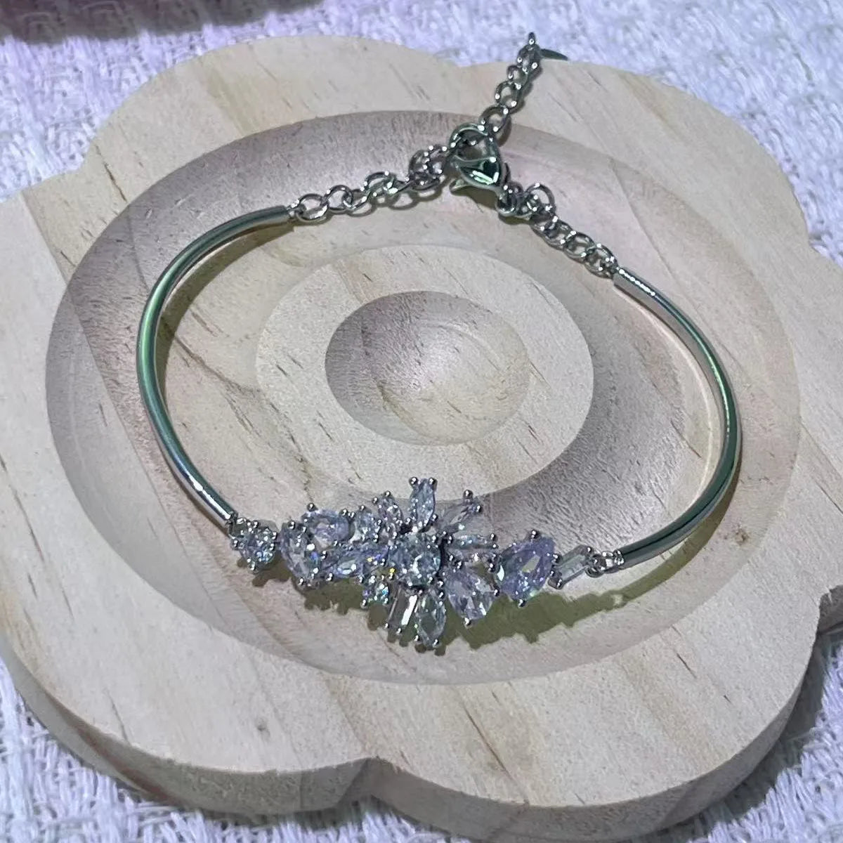 Bracelet Original Jewelry Fine Candy Blue Green Big Bracelet Gifts for Women Luxury Chain Suitable for parties Christmas holiday