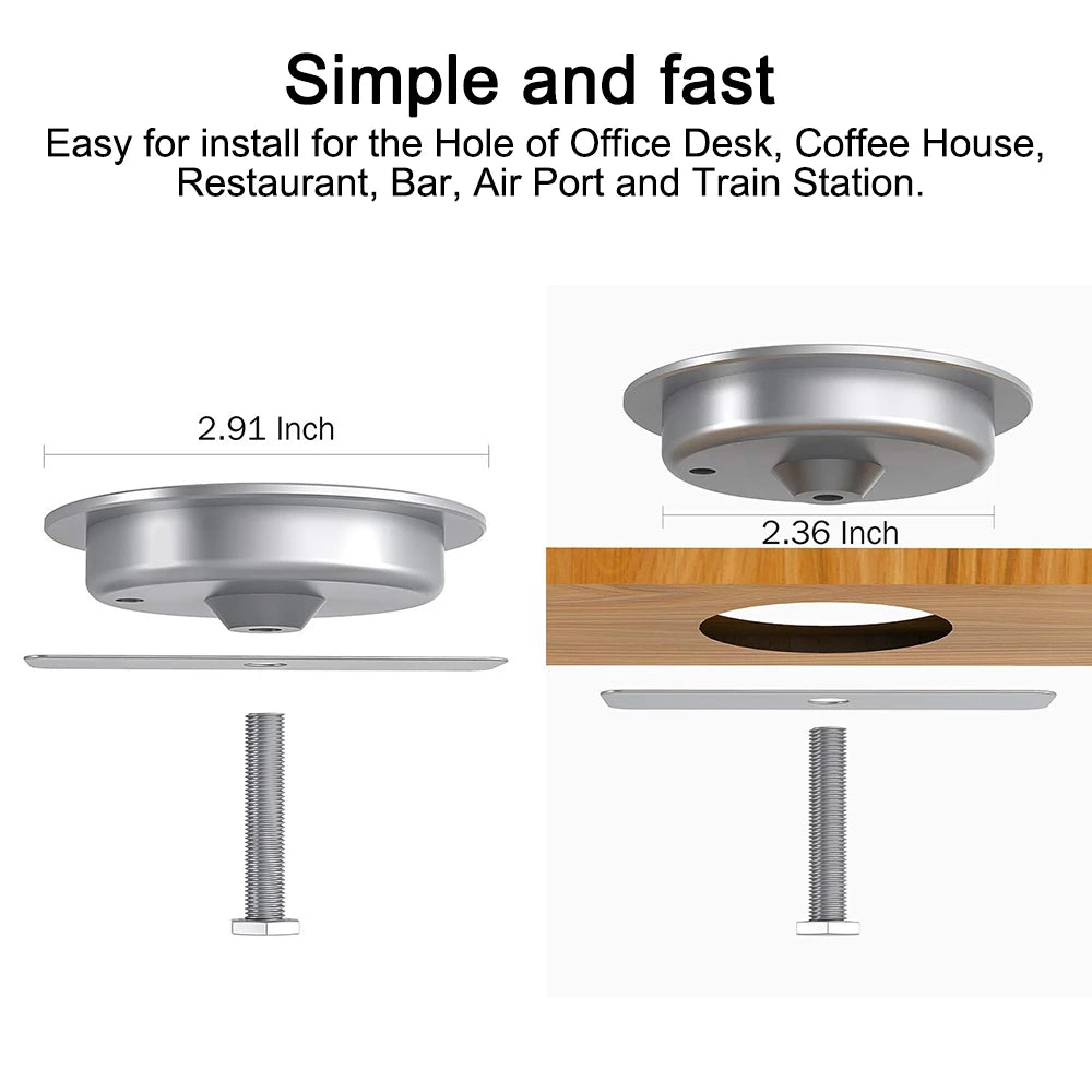 Built in Desktop Device Fast Wireless Charger 30W Quick Charger 3.0 Embedded Caricabatter Tipe C Chargeur Induction Charging