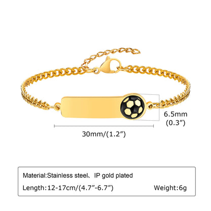 Vnox Personalized Baby Names Bracelets,Custom Baptism Gift, Anti Allergy Stainless Steel Chain Bracelets, Gifts to Newborns