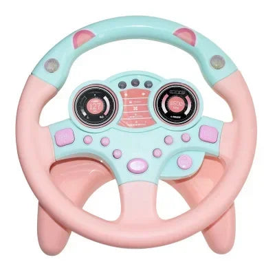 Electric baby steering wheel toys with lights and sounds are good early education to give children more fun
