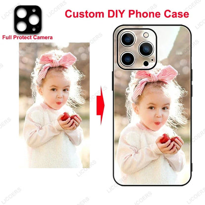Custom Matte Case for iPhone 17 Air 16 15 14 13 12 11 Pro Max Mini SE XS XR Plus DIY Personalized Photo Picture Soft Cover Funda