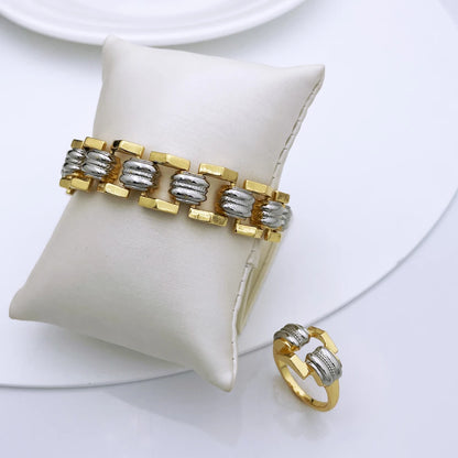 High Quality Jewellery Set For Women Dubai Nigeria Party Jewelry Necklace Earrings Bracelet And Ring Wedding Party Gift