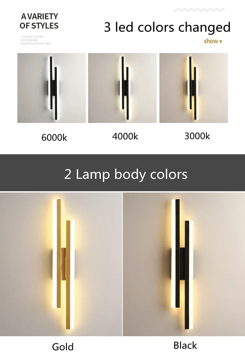 LED Bedroom Wall Lamp Wall Sconces Copper Line Pipe Acrylic Lampshade Indoor Lighting for Living Room Corridor Light Fixture