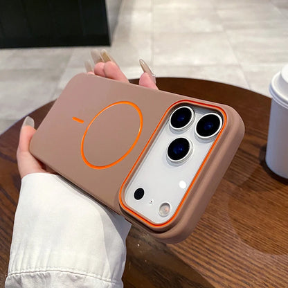 For Magsafe Magnetic Wireless Charging Luxury Solid Color Matte TPU Bumper Phone Case For iPhone 17 Pro Max/17/17 Pro Air Cover