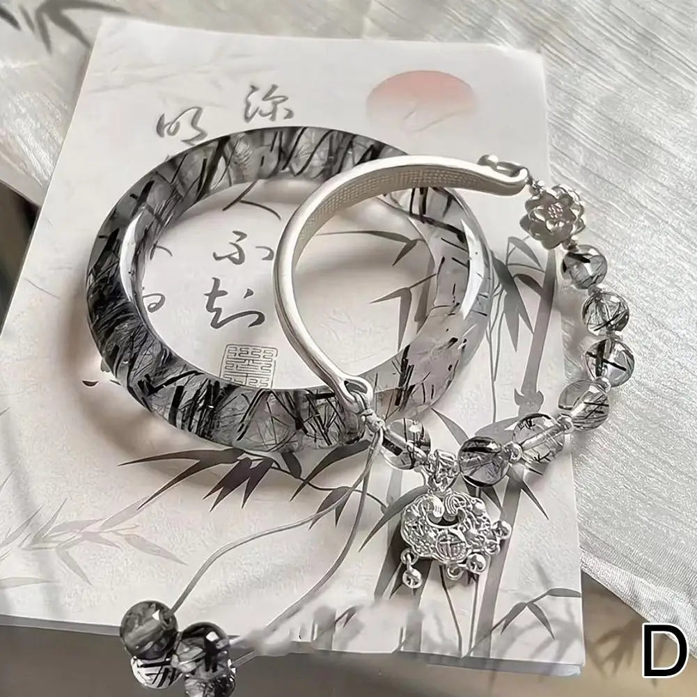 Chinese Ancient Hand Bracelet Butterfly Versatile Couple Bracelet Natural High-grade Exquisite Popular Fashion Jewelry Gifts