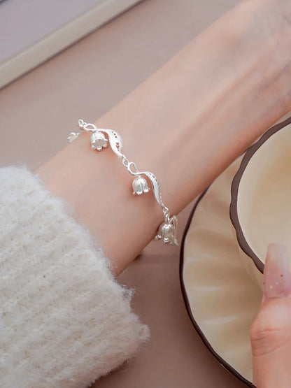 Lily of The Valley Bracelet Exquisite Wave Bangle Fresh Dreamy Elegant Party Jewelry Women Super Divine Aura Hand Accessories