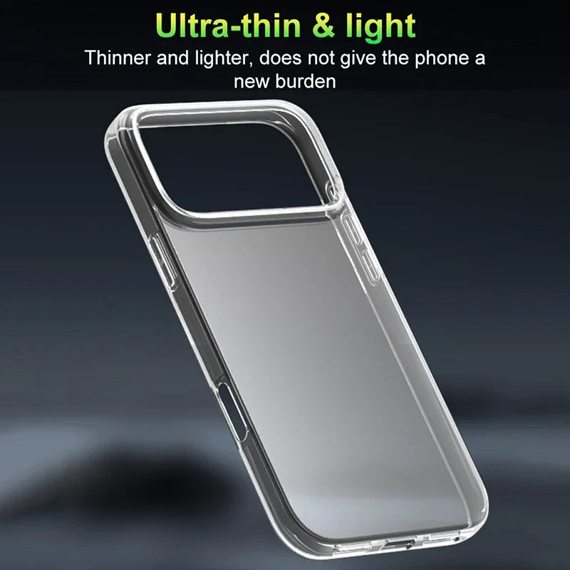 Transparent Soft Silicone TPU Phone Case For iPhone 17 Pro Max Ultra Thin Clear Shockproof Cases For iPhone 17 Air Back Cover