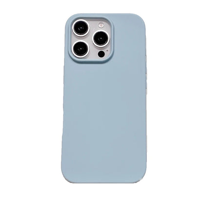 New Solid Color Phone Case for IPhone 16 15 14 13 12 11 Pro Max 16Pro Soft Silicone Shockproof Protective Accessories Cover