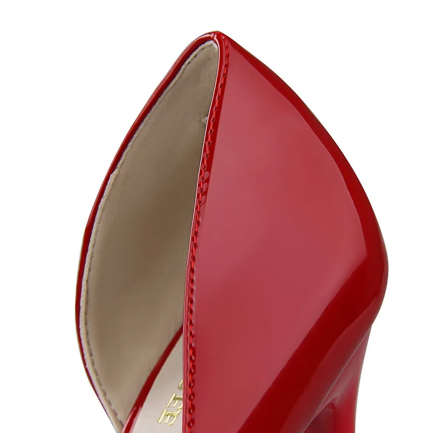 Women 7.5cm 10.5cm High Heels Yellow Pumps Office Stiletto Wedding Bridal Scarpins Short Heels Lady Hollow Party Shoes