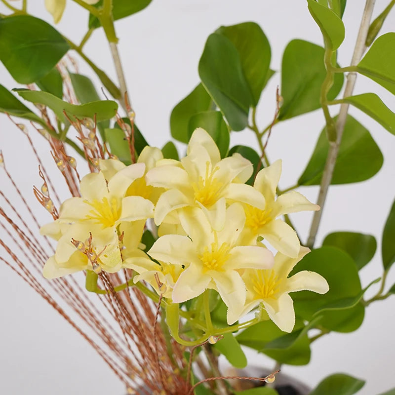 LED Flower and Bird Potted Lamp, Artificial Flower Table Lights, for Camping Gift Living Room Bedroom Mother Home Decor Lamp