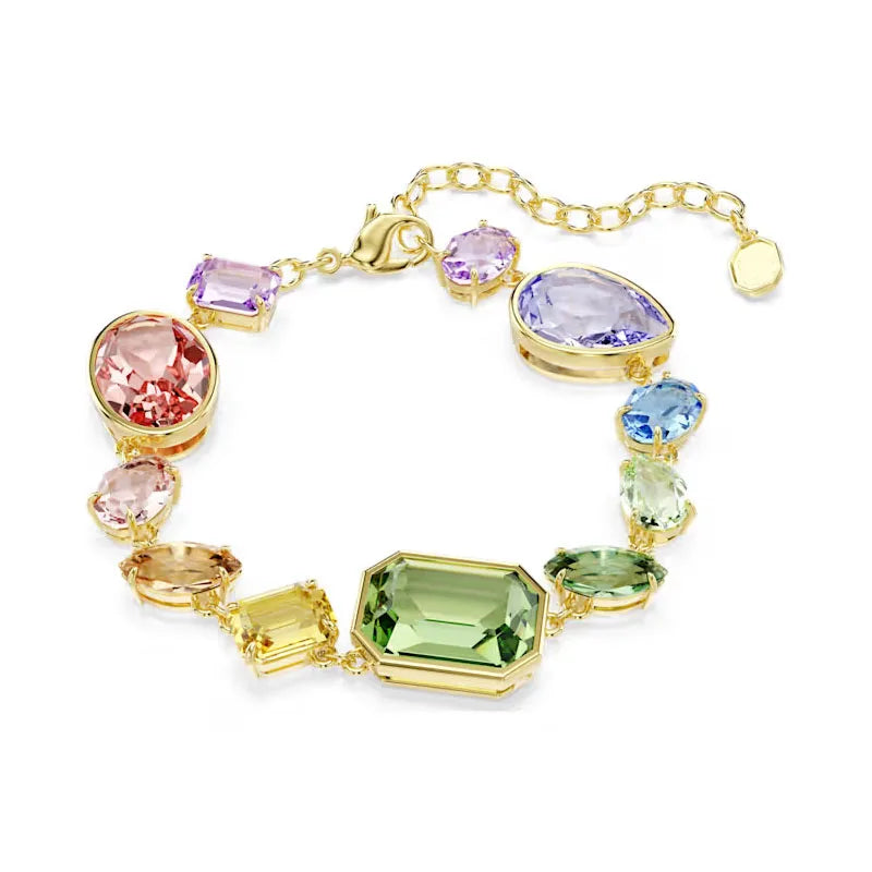 Bracelet Original Jewelry Fine Candy Blue Green Big Bracelet Gifts for Women Luxury Chain Suitable for parties Christmas holiday