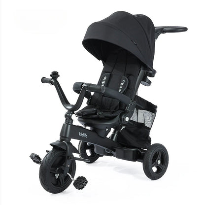 Children's tricycle, lightweight and foldable, baby can push and ride the bicycle, 3-6 years old baby stroller, luxurious