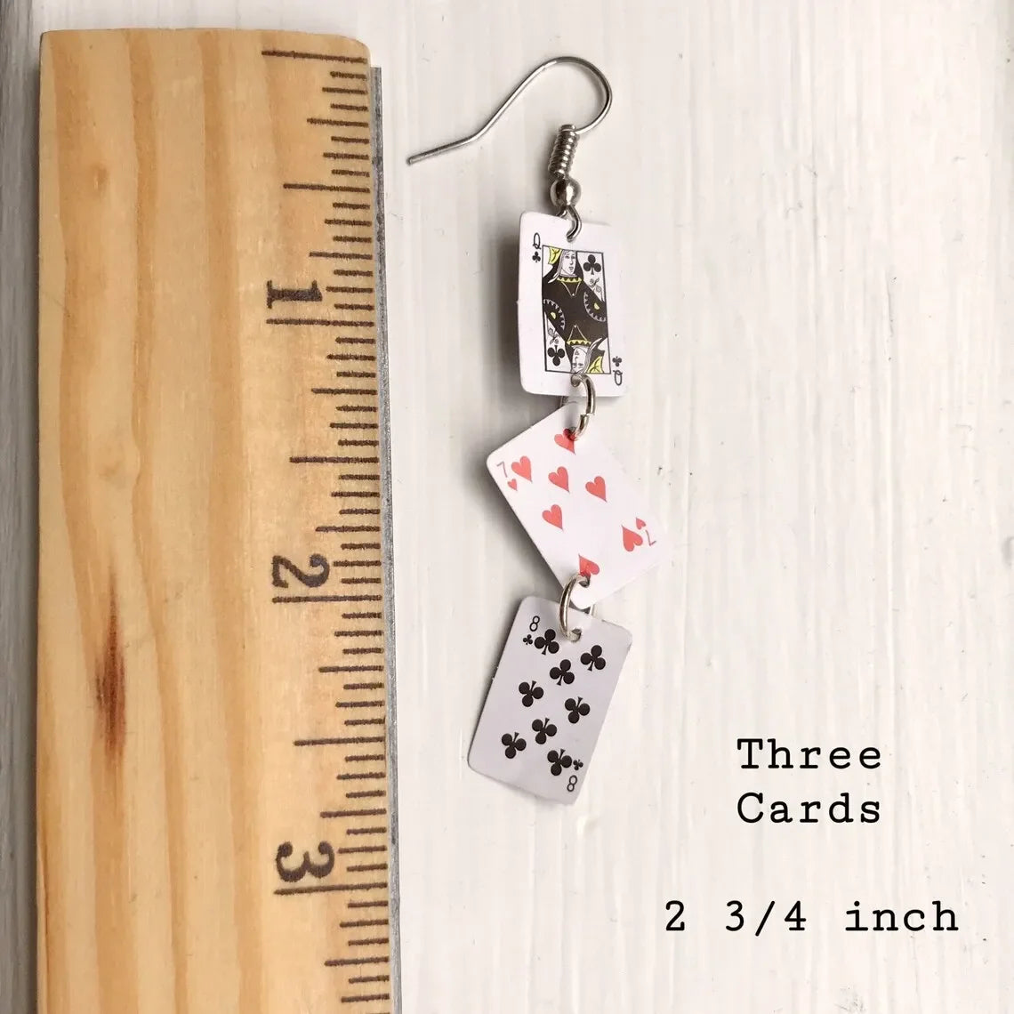 Playing Card Earrings Jewel Classical Handmade Loveliness Punk Jewellery Gorgeous Wedding Statement Women for Her Gift