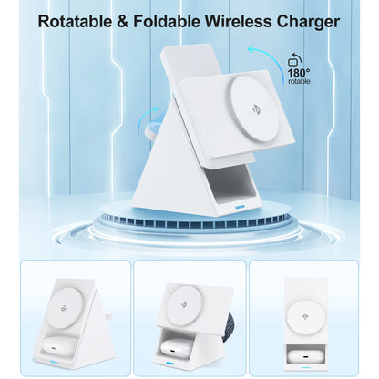 15W Wireless Fast Charging Stand Three-in-One Charger for Phone Watch And Earphones Popular Wireless Charging Base