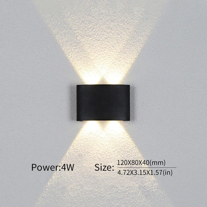 LED Wall Lamp Outdoor Waterproof IP66 Interior Wall Light 2W 4W 6W 8W 10W minimalist creative bedroom bedside lamp
