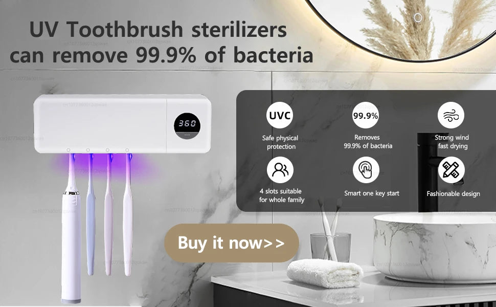 Electric Toothbrush Intelligent 5 Modes Cleaning Teeth Brush Waterproof Rotary Electric Toothbrush with 8 Brush Head