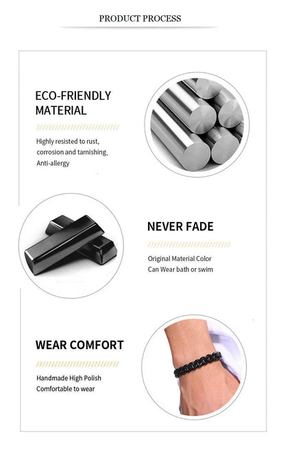 Vnox Mens Simple 3-11mm Stainless Steel Curb Cuban Link Chain Bracelets for Women Unisex Wrist Jewelry Gifts